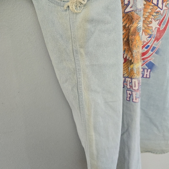 Lighting Clothing L Vest Shirt Mens Denim Bike Week 2003 Daytona Beach Florida - Picture 14 of 16